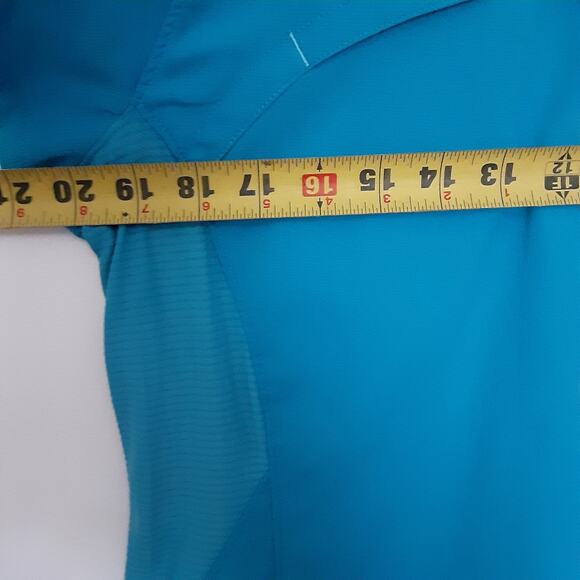 Columbia Omni Shade Womens Button Up Shirt L Blue Short Sleeve Vented - Picture 8 of 9